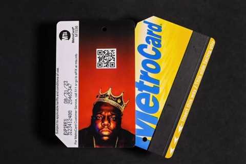 New Yorkers line up outside the Brooklyn subway station to get limited-edition Biggie MetroCards