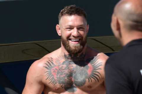 Conor McGregor goes nude in St Tropez and shares photos from Father’s Day outing