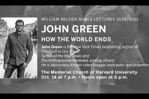 William Belden Noble Lecture Series: John Green