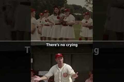 There's no crying in baseball ⚾️ | A League of Their Own