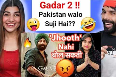 Gadar 2 Trailer REVIEW | Deeksha Sharma Filmi Indian | Gadar 2 Trailer Reaction