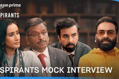 Aspirants and @PleaseSitDown mock interview with @AnubhavSinghBassi | Prime Video India