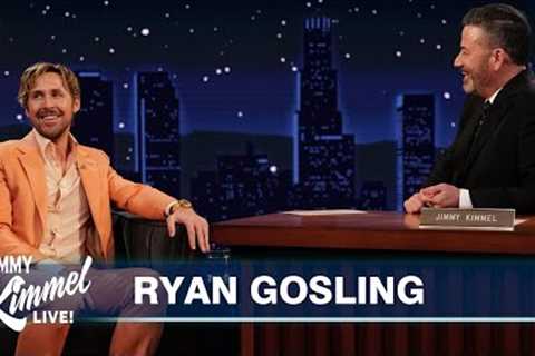 Ryan Gosling Makes Awesome Stunt Entrance & Talks “I''m Just Ken” Oscars Performance & The..