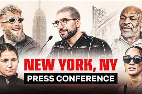 Netflix and MVP Present: Paul vs. Tyson & Taylor vs. Serrano Press Tour - Part I