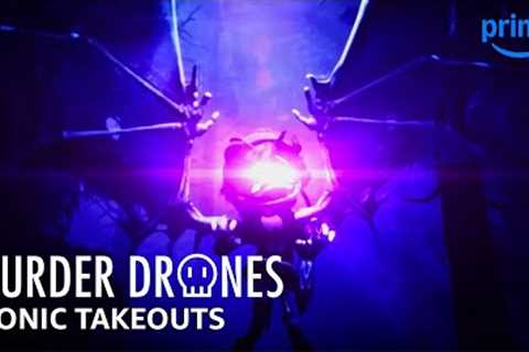 Most Iconic Murder Drone Takeouts | Murder Drones | Prime Video
